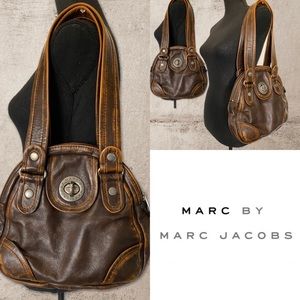 Marc by Marc Jacobs Chestnut Leather Shoulder Bag